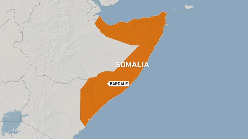 Vị trí máy bay chở hàng cứu trợ Covid-19 từ Kenya tới Somalia bị Ethiopia bắn rơi.