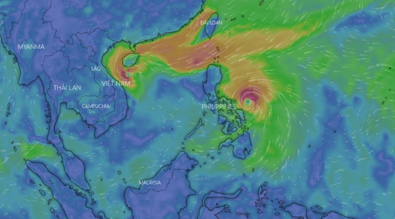 Bão số 8 suy yếu, Nghệ An - Thừa Thiên Huế có mưa; Biển Đông chuẩn bị đón bão số 9