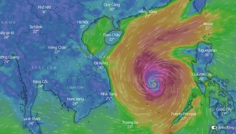 Tin bão số 9 mới nhất sáng 27/10: gió giật cấp 17, Huế-Phú Yên từ tối nay gió mạnh, mưa lớn