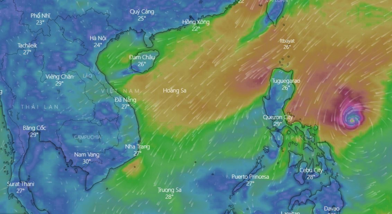 Tin bão mới nhất: Siêu bão Goni sẽ giảm cấp khi vào Biển Đông
