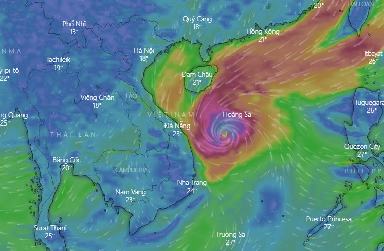 [Khẩn cấp] Tin bão mới nhất 14/11: Bão số 13 di chuyển nhanh, cách Đà Nẵng 370km