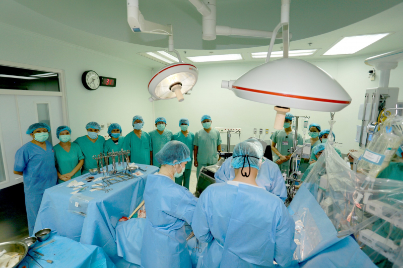Ca ghép tim tại Bệnh viện Trung ương Huế được thực hiện thành công. Ảnh: Nguyễn Hiển