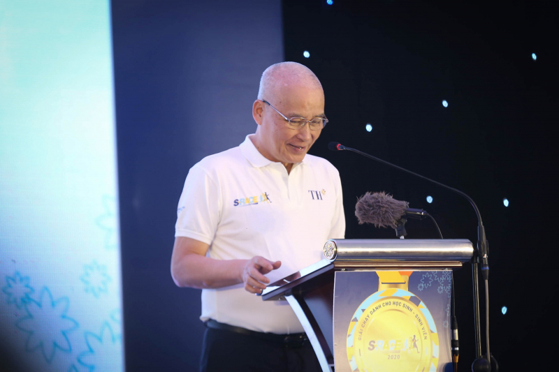Ông Ngô Minh Hải, Chủ tịch HĐQT Tập đoàn TH phát biểu tại lễ khai mạc S-Race 2020.