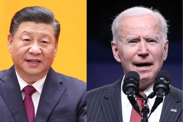  Tổng thống Mỹ Joe Biden và Chủ tịch Trung Quốc Tập Cận Bình điện đàm hôm 10/2. (Ảnh: Bloomberg)