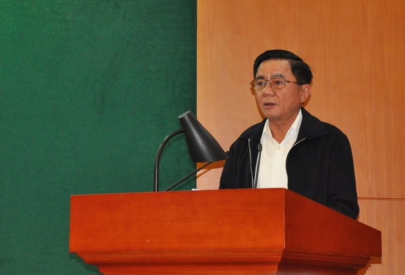 Ông Trần Cẩm Tú, Ủy viên Bộ Chính trị, Chủ nhiệm UBKT Trung ương chủ trì Hội nghị công khai tài sản, thu nhập lần đầu đối với các đồng chí thành viên UBKT Trung ương.