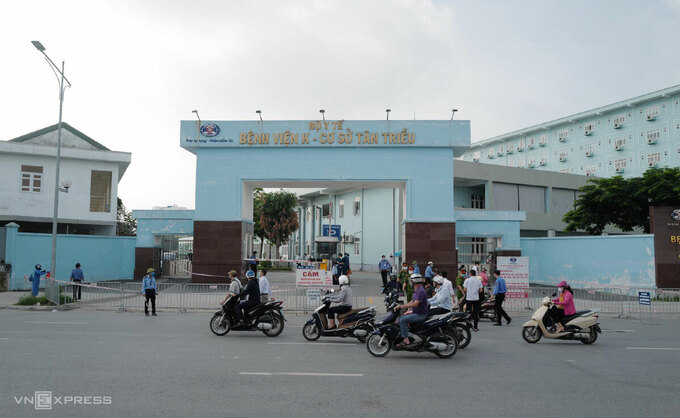 Tình hình dịch bệnh COVID-19 tại Hà Nội ngày 8/5, khẩn tìm người đến Bệnh viện K Tân Triều. (Ảnh: VNE).