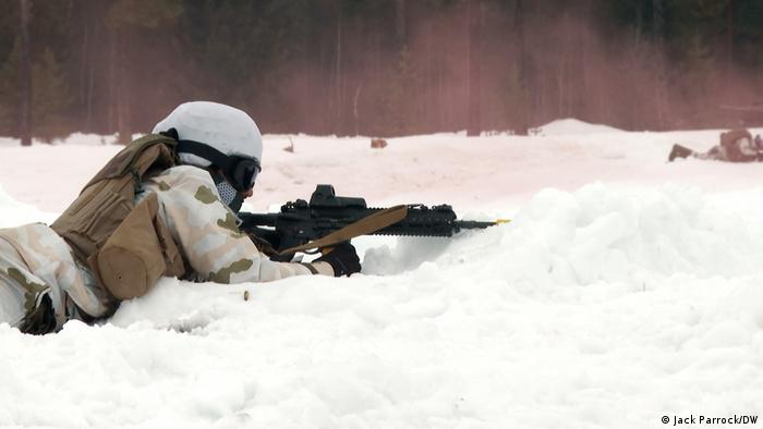  Binh sĩ NATO tập trận tại Bắc Cực có sự tham gia của lực lượng Phần Lan và Thụy Điển. Ảnh: DW