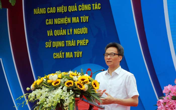 Phó Thủ tướng Chính phủ Vũ Đức Đam phát biểu tại Lễ Mít tinh