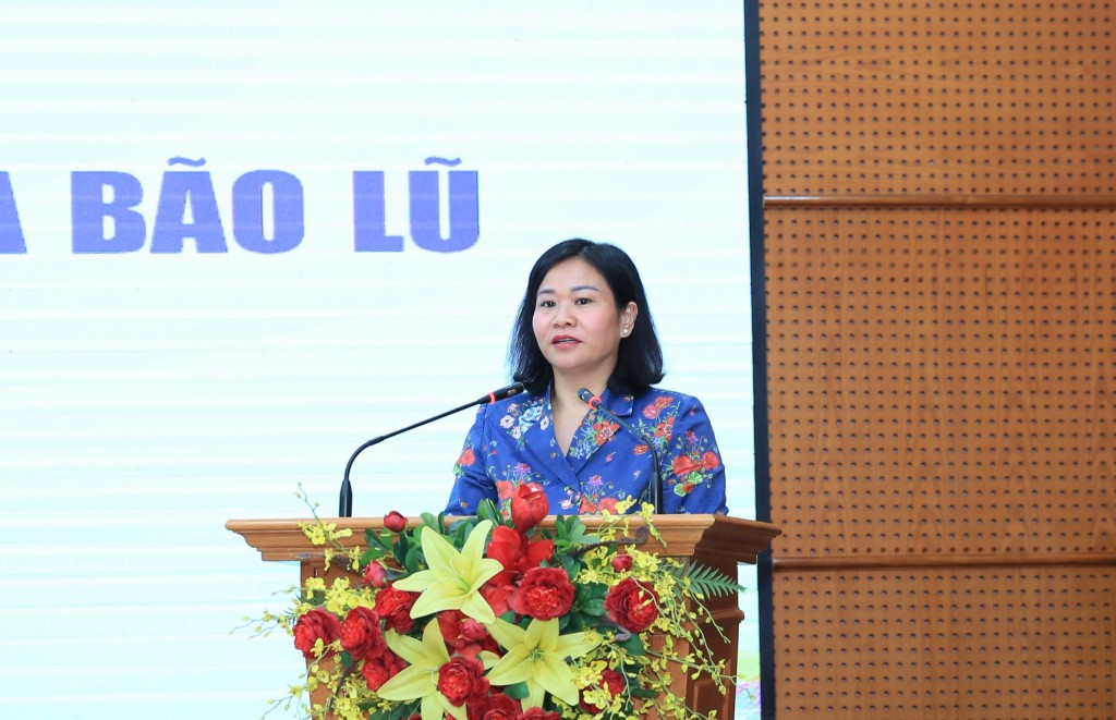  Phó Bí thư Thường trực Thành ủy Nguyễn Thị Tuyến phát biểu tại chương trình