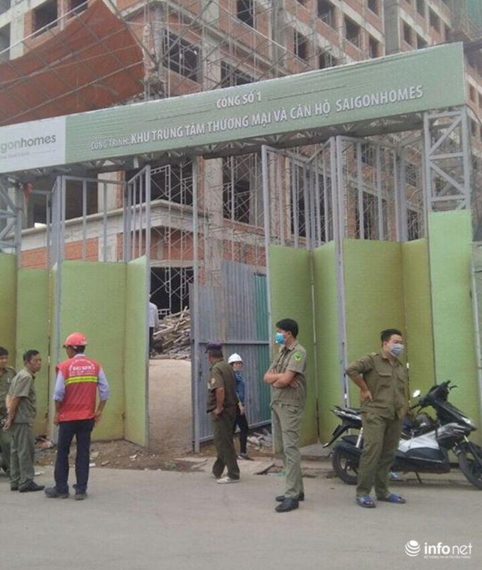 Vụ tai nạn làm 2 người chết tại dự án Saigon Homes do Công ty TNHH Nhà Sài Gòn chủ đầu tư đến nay vẫn chưa có thông tin khởi tố vụ án, khởi tố bị can. Ảnh Infonet.