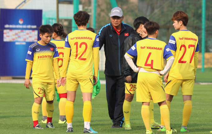 Hoàng Thị Loan và đồng đội sẽ tập luyện tại trung tâm đào tạo bóng đá VPF đến ngày 1/3.