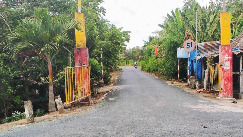 Con đường dẫn vào nhà Nguyễn Mi Sol.