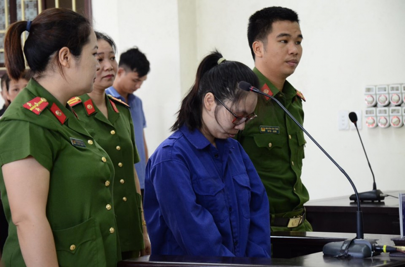 Bị cáo Lại Thị Kiều Trang tại tòa.