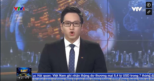 BTV Quang Anh, người đọc bản tin nói trên, đã xin lỗi khán giả trên trang cá nhân.