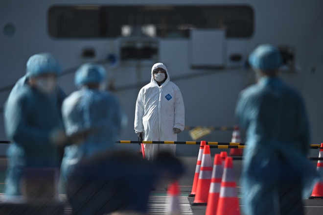Phần lớn ca bệnh Covid-19 tại Nhật Bản nhiễm bệnh trên du thuyền Diamond Princess. Ảnh: AFP.
