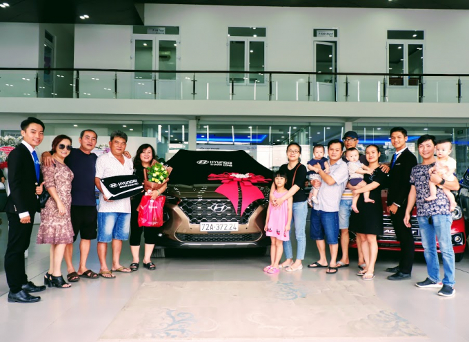 Lễ giao xe vui cho 1 gia đình tại Hyundai Bà Rịa Vũng Tàu