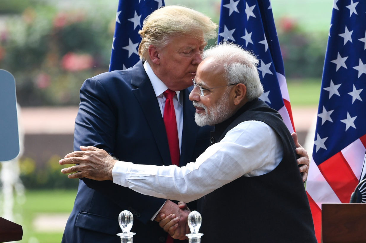 Tổng thống Mỹ Donald Trump và Thủ tướng Ấn Độ Narendra Modi.