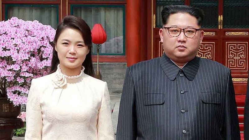 Vợ chồng lãnh đạo Triều Tiên Kim Jong-un.
