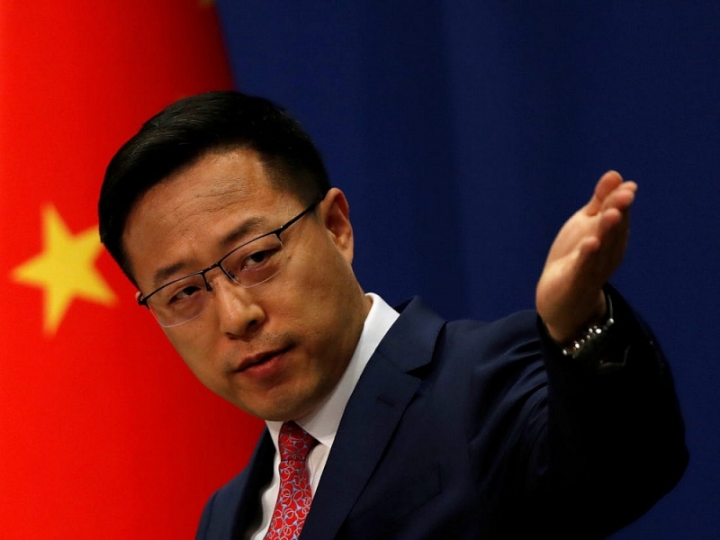 Người phát ngôn Bộ Ngoại giao Trung Quốc Triệu Lập Kiên. Ảnh: Reuters