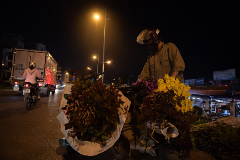 Những ngày này, chợ đầu mối Quảng An (Tây Hồ, Hà Nội) dần quay trở lại nhộn nhịp mua bán, giá hoa bắt đầu bình ổn. Trước đây, bó cúc loại đẹp có giá 50.000 đồng thì nay đã lên đến 120.000 đồng.