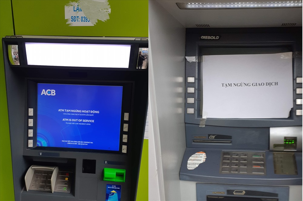 Hàng loạt những cây ATM tê liệt trên địa bàn thành phố Hà Nội.