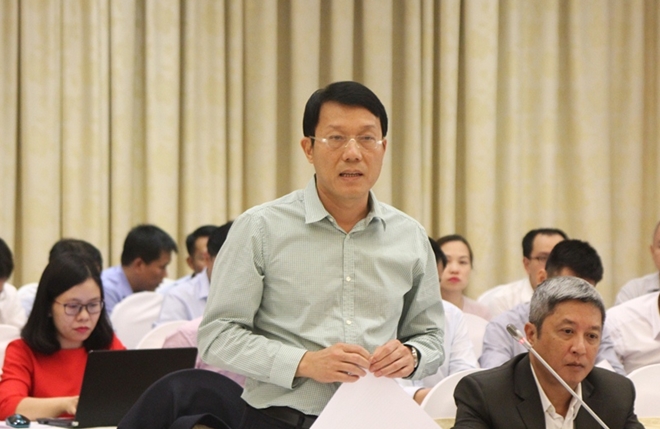 Trung tướng Lương Tam Quan trả lời vấn đề liên quan dự án chung cư Báo Công an nhân dân.