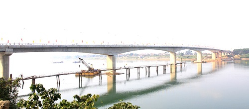 Công trình Cầu Đồng Quang kết nối Hà Nội - Thanh Thủy.