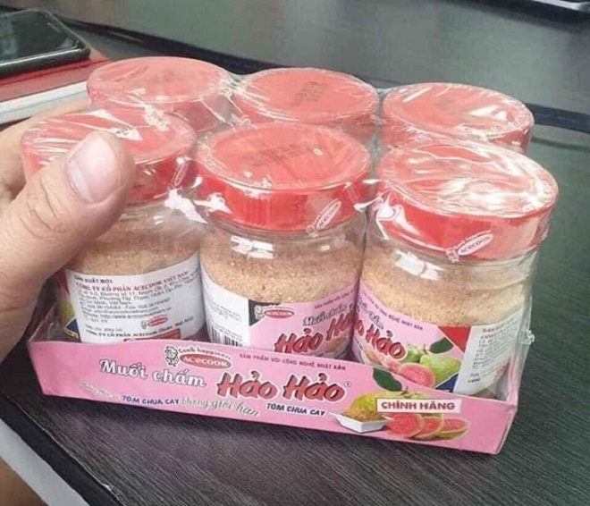 Muối chấm Hảo Hảo vừa được Công ty Acecook Việt Nam đưa ra thị trường sẽ không có hành không như bột canh trong mì tôm Hảo Hảo