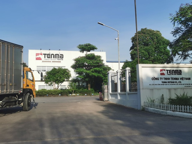 Trụ sở Công ty Tenma Việt Nam tại Khu Công nghiệp Quế Võ, tỉnh Bắc Ninh. Ảnh: Mạnh Quân/ Dân Trí