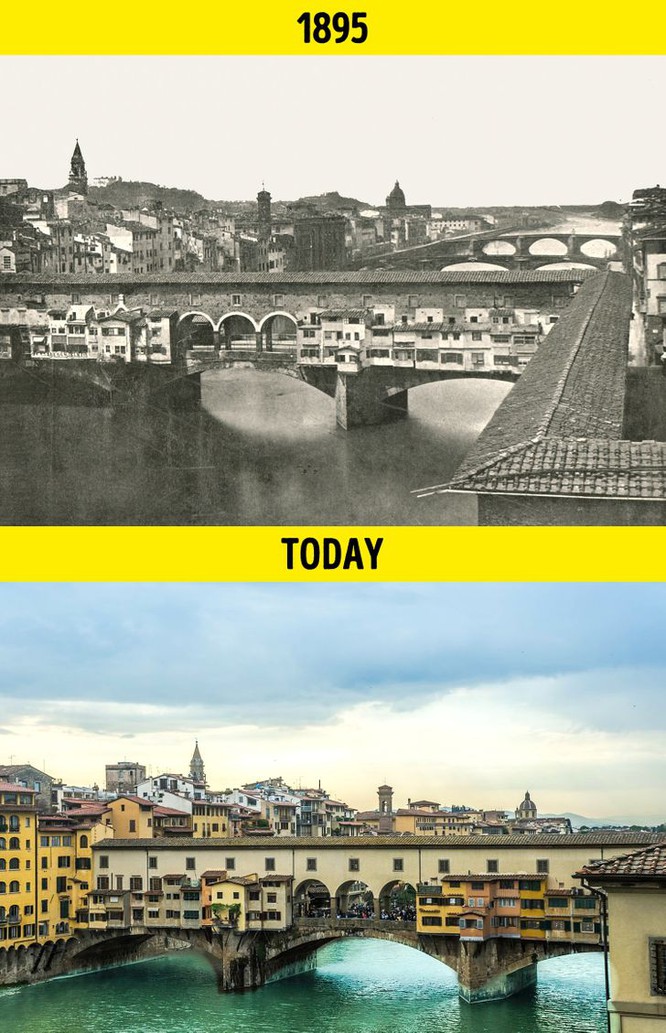 Cây cầu cổ Ponte Vecchio ở Florence (Italia) vẫn thơ mộng như ngày nào