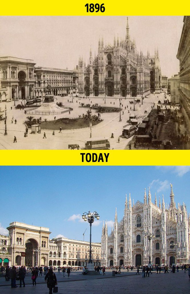 Quảng trường Del Duomo, Milan (Italia) luôn đông đảo du khách đến tham quan