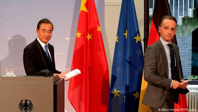 Ngoại trưởng Trung Quốc Vương Nghị đã bị đối xử lạnh nhạt ở Đức (Ảnh: Deutsche Welle).
