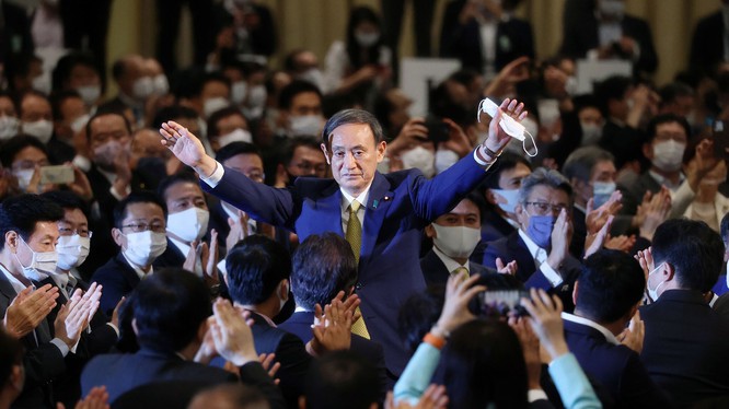 Ông Yoshihide Suga giành chiến thắng thuyết phục trong cuộc bầu cử lãnh đạo đảng LDP hôm 14/9 (Ảnh: Getty)