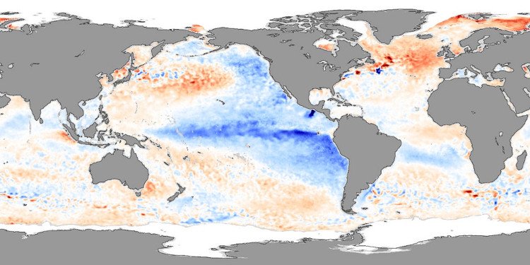 La Nina là hiện tượng nước biển lạnh đi so với bình thường, đây là một hiện tượng trái ngược lại với hiện tượng El Nino (nước biển nóng lên).