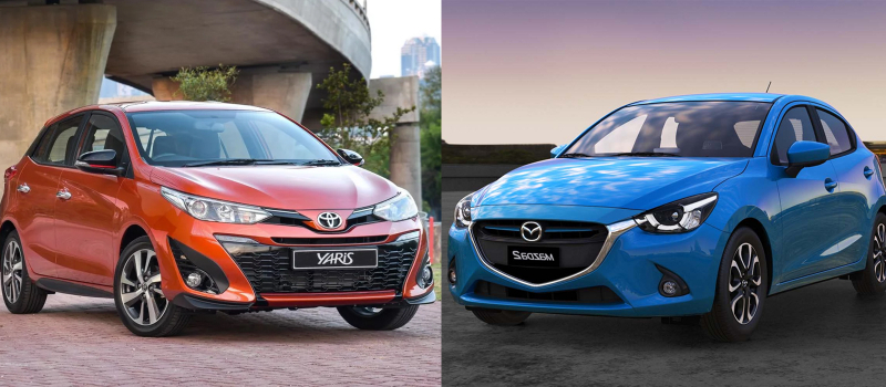 So ánh Yaris 2020 và Mazda 2020