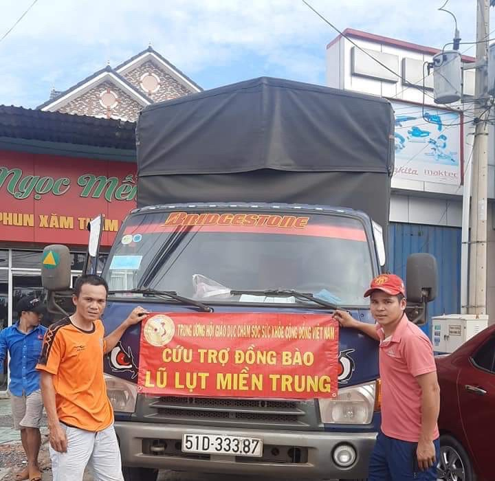 Hội GDCSSKCĐ Việt Nam ủng hộ đồng bào miền Trung