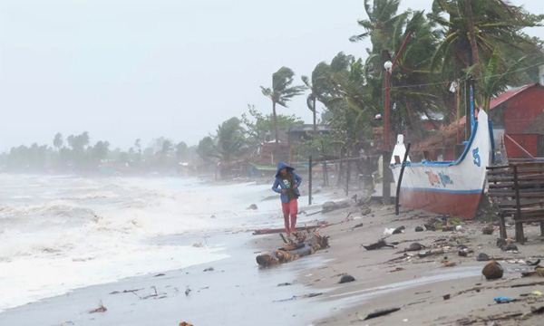  Hiện trường tan hoang của Philippines khi siêu bão Goni đi qua.