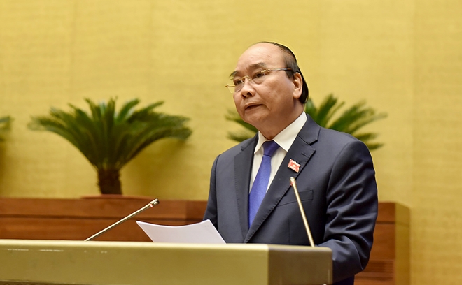 Thủ tướng Nguyễn Xuân Phúc trả lời chất vấn.