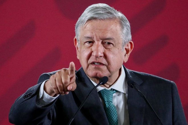 Tổng thống Mexico Andres Manuel Lopez Obrador. Ảnh: AFP.