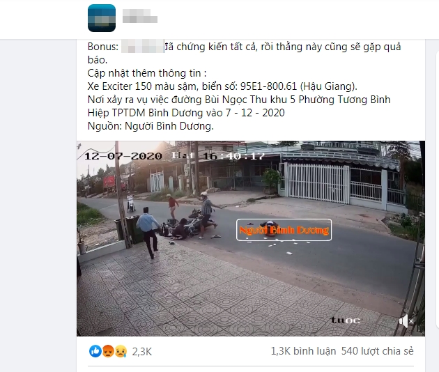 Sau va chạm giao thông, người đàn ông đạp, đánh vào cô gái gây bức xúc cộng đồng mạng