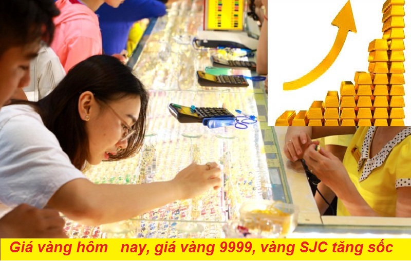 Giá vàng hôm nay, giá vàng 9999, vàng SJC tăng sốc chào Tổng thống Mỹ thứ 46