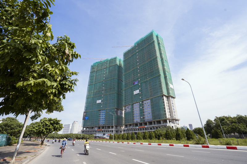 2 tòa tháp dự án The Matrix One cao 44 tầng đã thi công xong phần thô và đang bước vào giai đoạn hoàn thiện