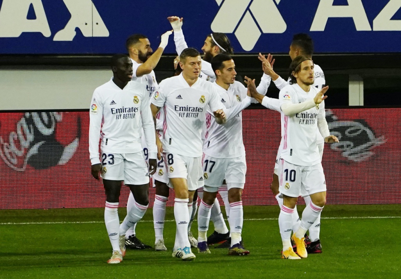 Chiến thắng 3-1 trước Eibar giúp thầy trò HLV Zinedine Zidane vươn lên thứ 2 trên bảng xếp hạng La Liga, bằng điểm với Atletico Madrid và hơn Barca đến 8 điểm trên bảng xếp hạng.