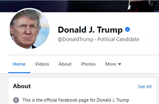 Facebook bỏ chặn tài khoản Tổng thống Trump nhưng thay đổi chức danh của ông từ ngày 15/1.