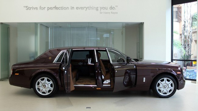 Chiếc Rolls-Royce Phantom Mặt trời phương Đông được trưng bày vào năm 2014. (Ảnh: Rolls-Royce)