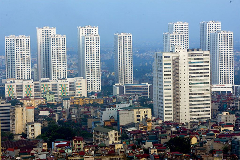 Quý I, giá bán nhà trên thị trường sơ cấp tại Hà Nội được ghi nhận trung bình 1.461 USD một m2, tăng 7% theo năm và 3% theo quý.