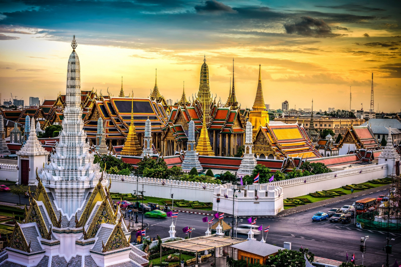 Một góc thủ đô Bangkok Thái Lan hiện tại.