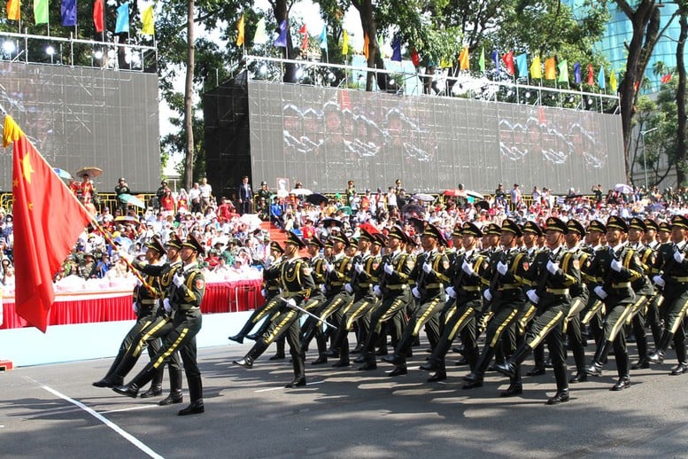 Tổng duyệt diễu binh, diễu hành kỷ niệm 50 năm Ngày Giải phóng miền Nam, thống nhất đất nước- Ảnh 14.