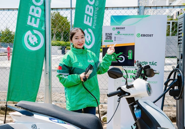 Grab đầu tư phát triển hạ tầng trạm sạc xe điện- Ảnh 1.