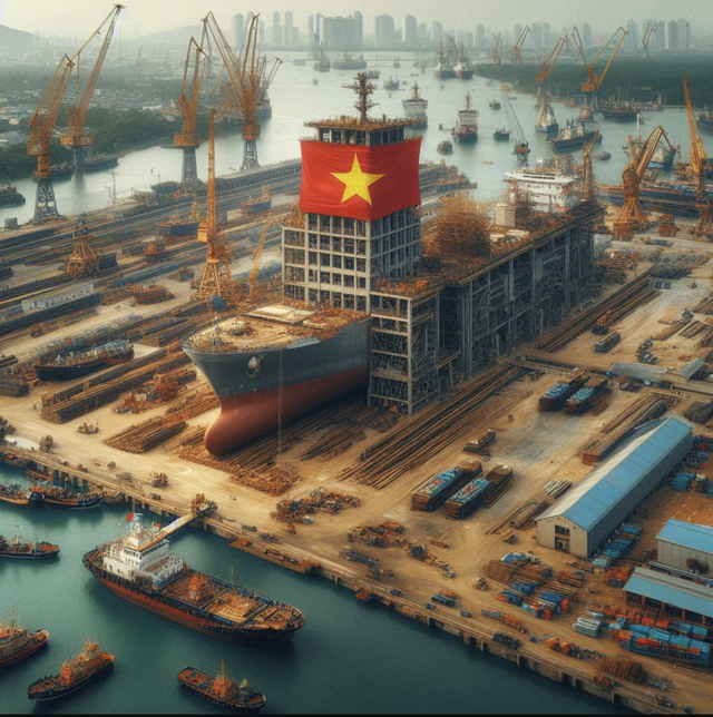 Việt Nam hạ thủy tàu hàng lớn nhất lịch sử, lọt tốp 7 cường quốc: Báo Trung Quốc thừa nhận 